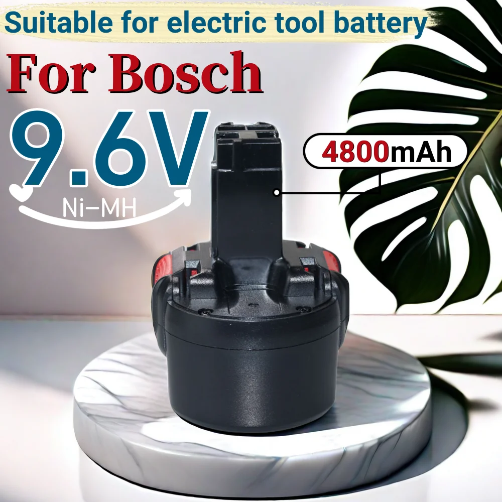 

9.6V 4800mAh Ni-MH Rechargeable Battery For Bosch PSR 960 BH984 BAT048 BAT119 Power Tool Battery Replace