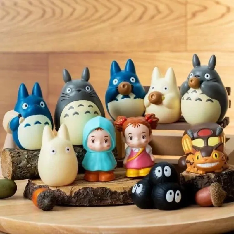

10Pcs/Set Anime Totoro MiNi figure Cartoon Trendy Toy Action Figures Office Desk Bedroom Table Decor Figurine Birthday Cute Gift
