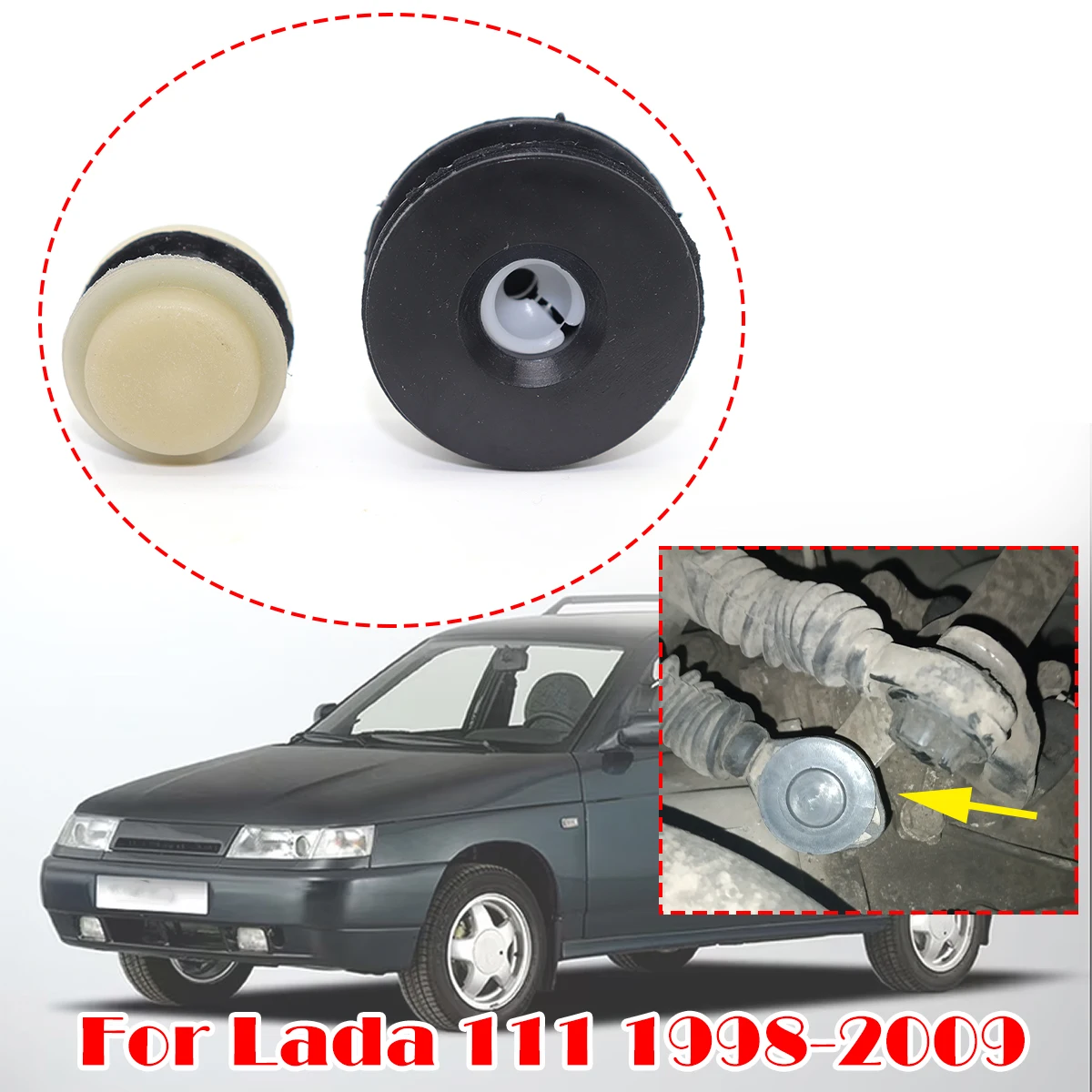 Трос переключения передач механической коробки КПП для Lada 111 1998-2009, втулка, рычаг переключения, концевая тяга, замена
