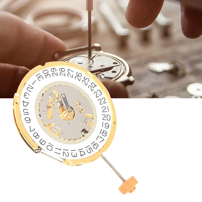 

6004D Watch Movement 6004Two And A Half Needle Movement 3 O'clock Calendar Quartz Watch Movement Spare Parts For RONDA