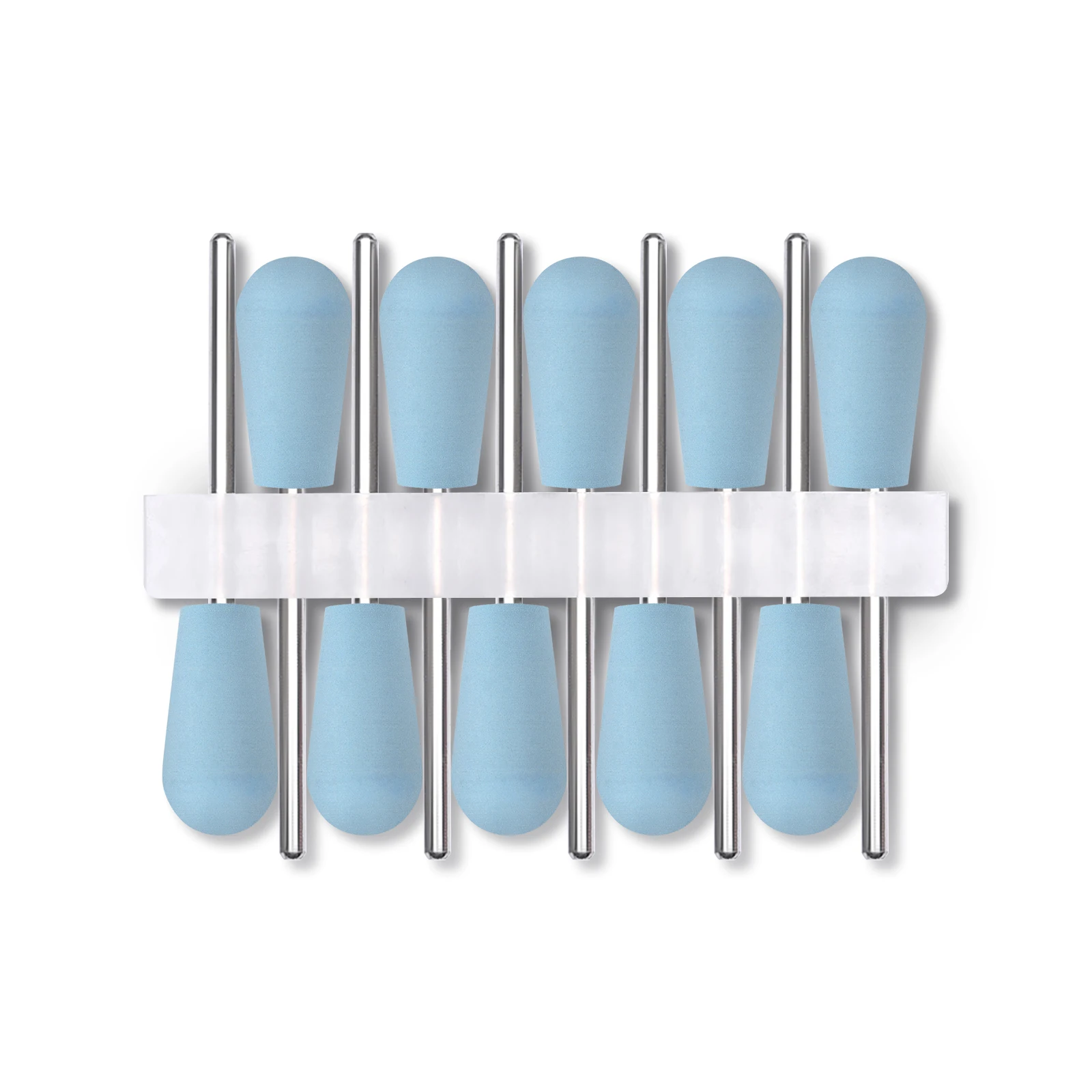 10Pcs Nail Drill Bit Rubber Manicure Drills Electric Rotary Milling Cutter Polishing Tools Nail Bits Salon Accessories