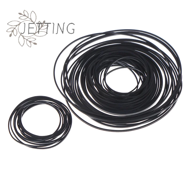 Hot 1pack Universal 40-135mm Mix Cassette Tape Machine Belt New Assorted Common Belt for Recorders Walkman DVD Drive
