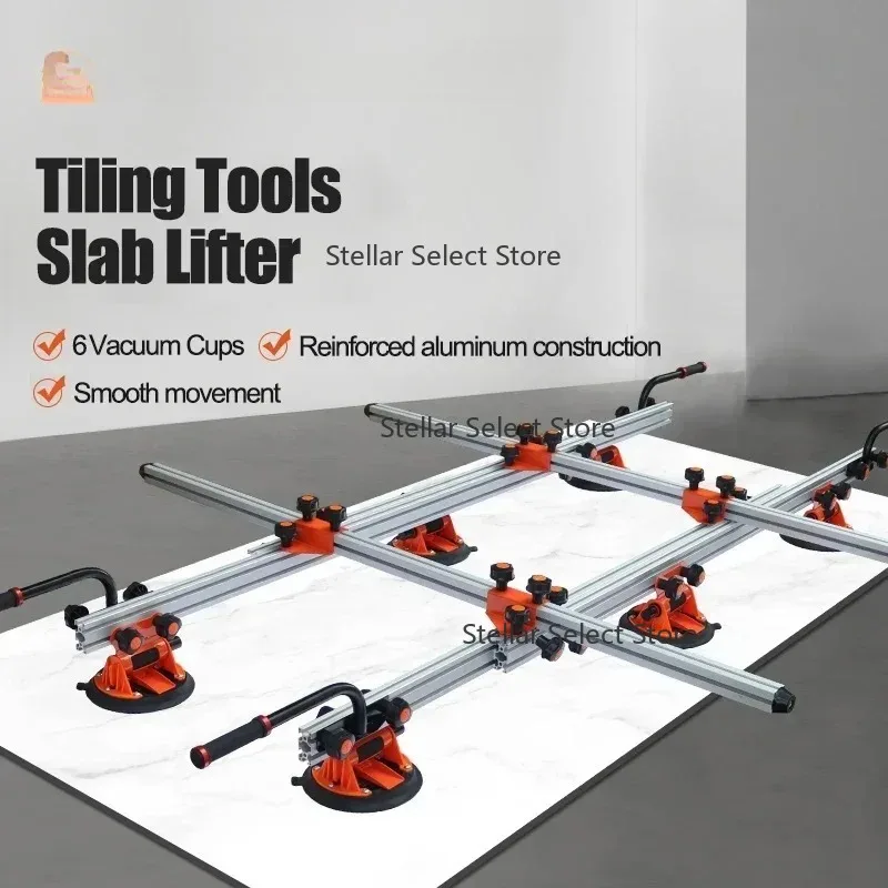 160cm-320cm Large Format Tile Handling Lifting Tools with long cr-oss bar other hand tools