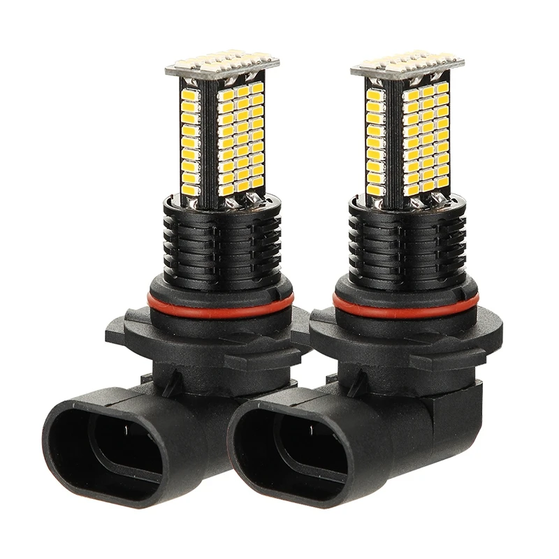 

Premium 2Pcs 84-SMD 12V 24V 9006/HB4 LED Bulbs Replacement 3000K Gold Light