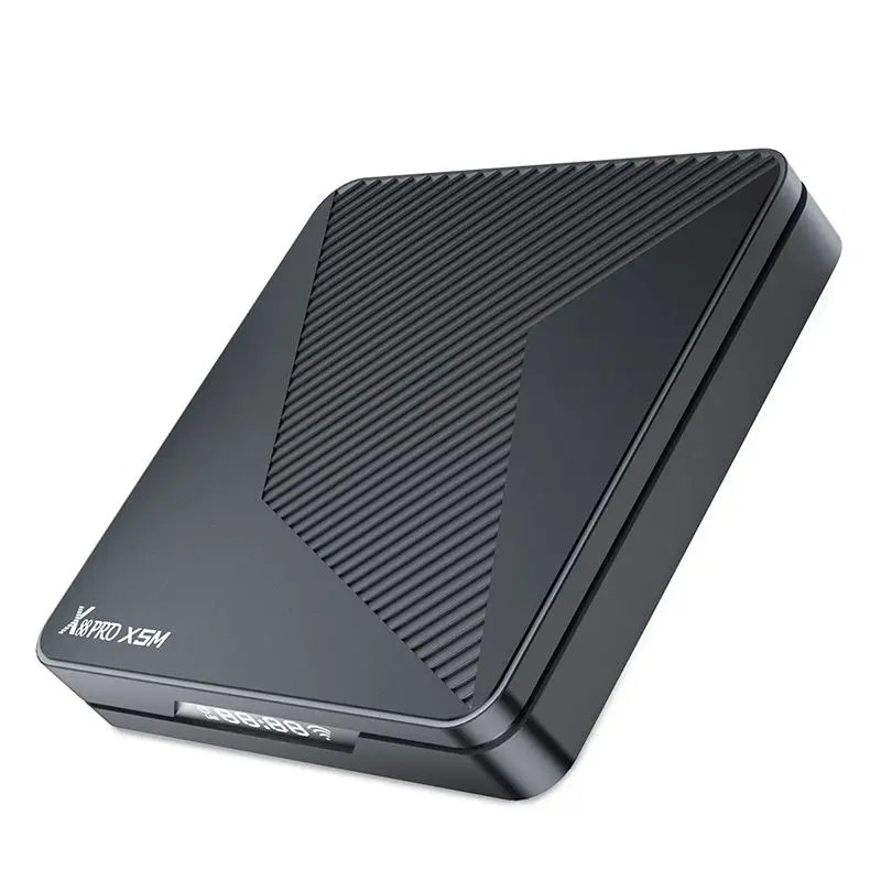 X88 PRO X5M TV Android 14 Set Top Box رباعي النواة 4GB RAM 64GB ROM WiFi6 Bluetooth 5.0 Ultra 8K مشغل الوسائط التحكم عن بعد الصوتي
