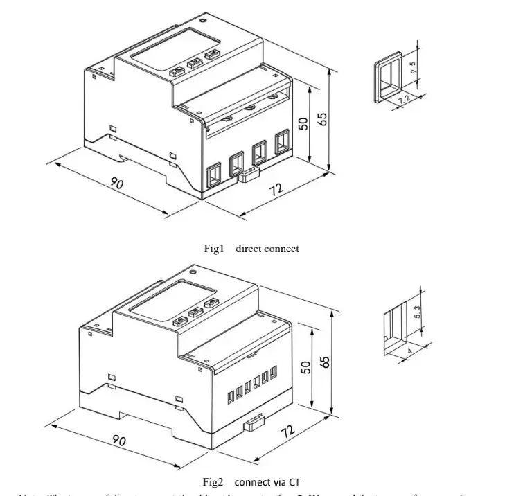 3 phase energy meter MID 80A ADL400 for EV charger station