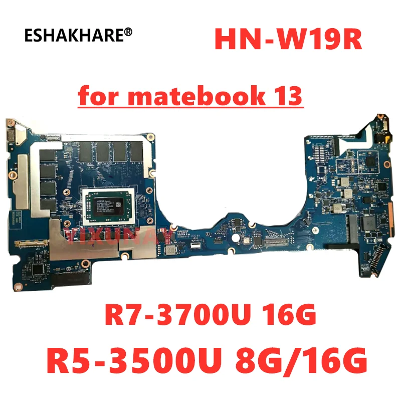 

For HUAWEI MateBook 13 HN-W19R Laptop Motherboard With Ryzen 5 R5-3500 CPU 8GB/16GB R7-3700U/16GB RAM 100% Fully Tested NEW