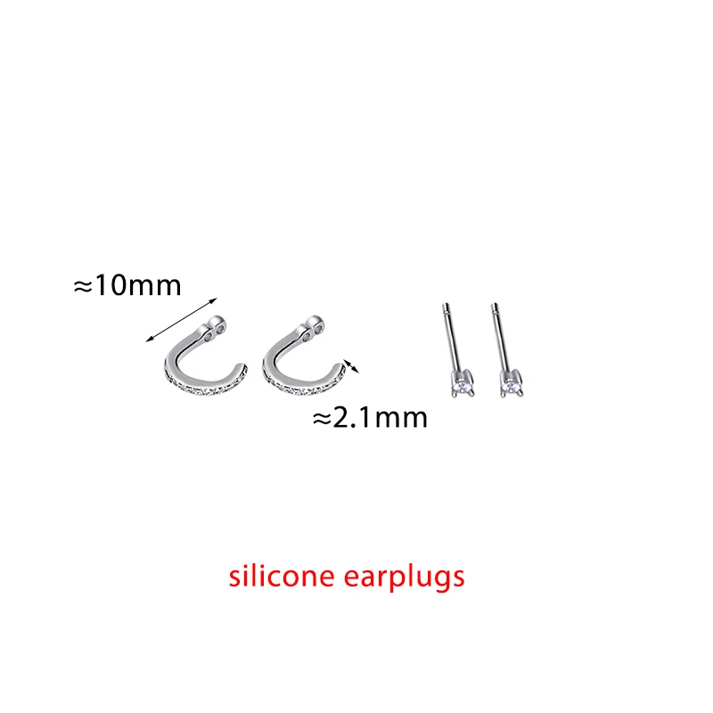 حقيقي 925 فضة الحد الأدنى الزركون الأذن هوك أقراط صغيرة لسحر المرأة غرامة مجوهرات ضوء الملحقات الفاخرة