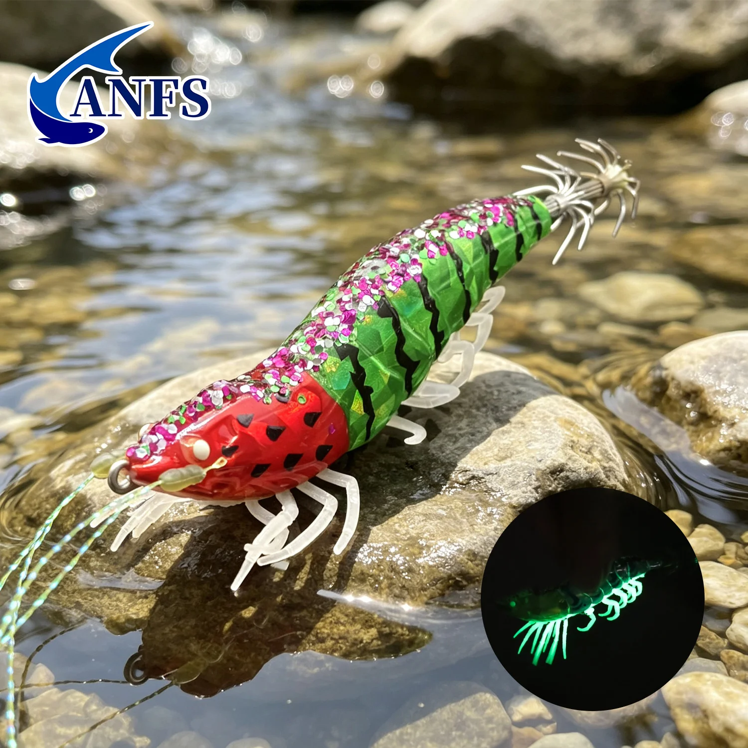 ANFS เหยื่อตกปลาปลาหมึก 1 ชิ้น - Fishing Hook Jig บทวิจารณ์และราคา