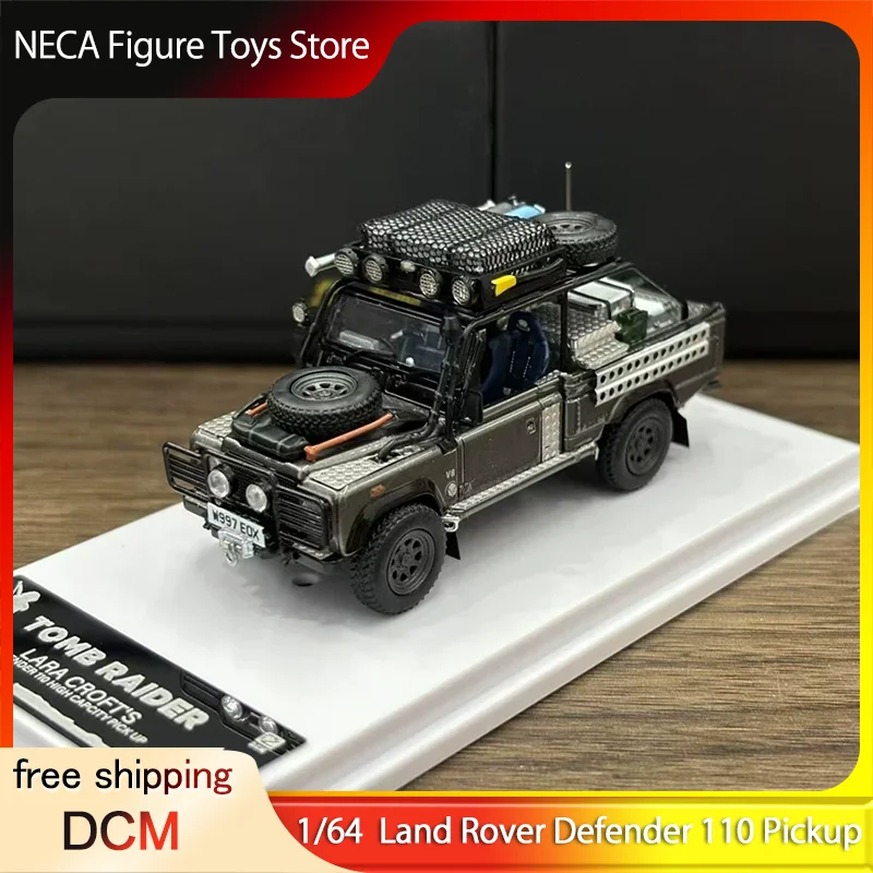 

DCM 1:64 Land Rover Defender 110 Pickup Tomb Raider Adventure Off-Road Diecast Model Car Collection Gift Toy for Adults & Fans