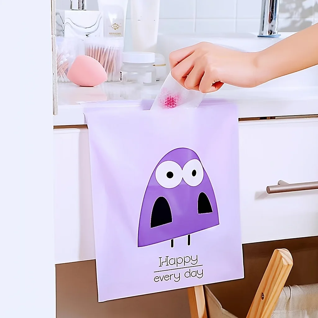 

15Pcs Disposable Self-Adhesive Car Garbage Bags Biodegradable Rubbish Bin Hanging Waterproof Home Kitchen Trash Storage Bag