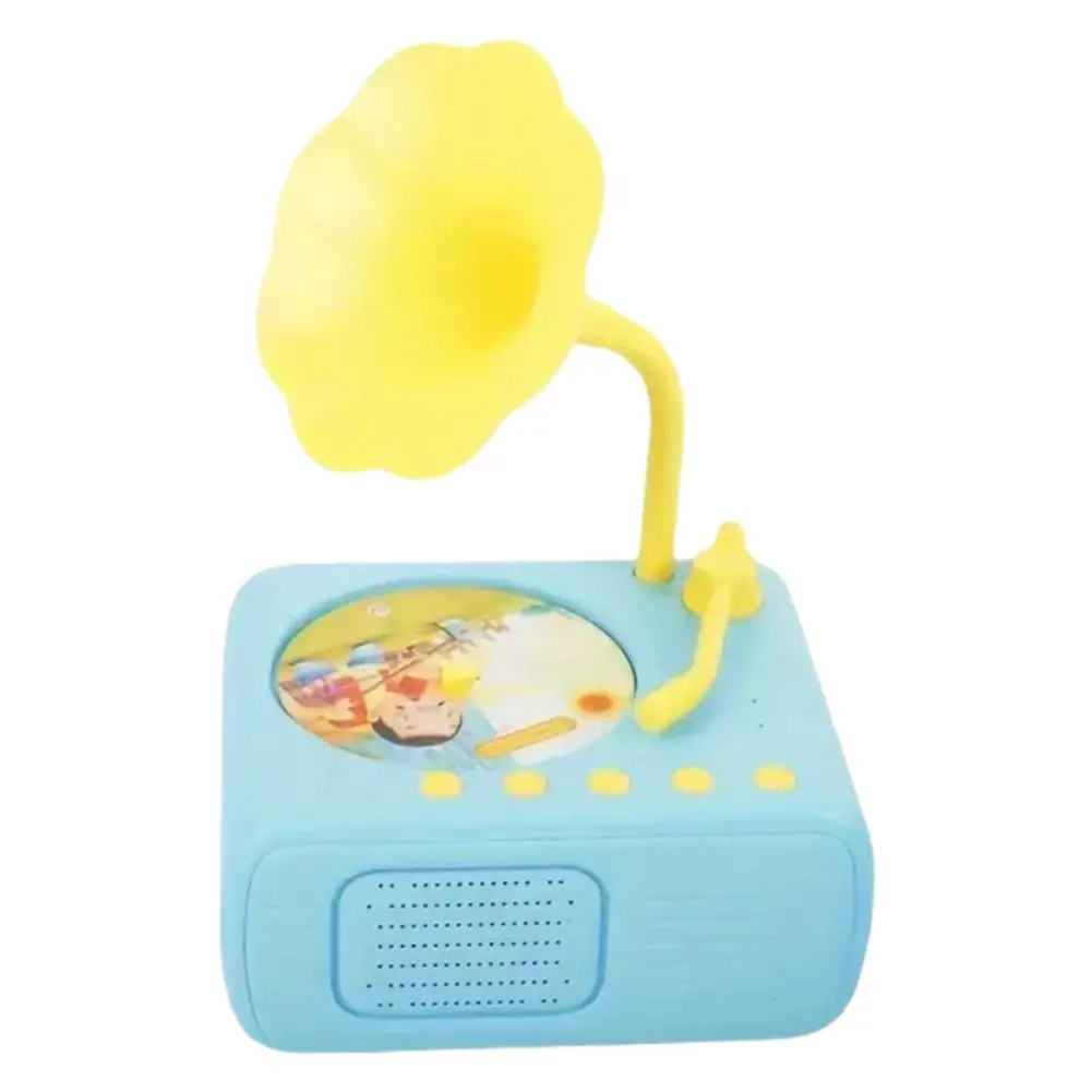 Kids Gramophone Toy Children Music Storytelling Gramophone Toy for Kids Early Education Phonograph with 96 Cards Z1D9