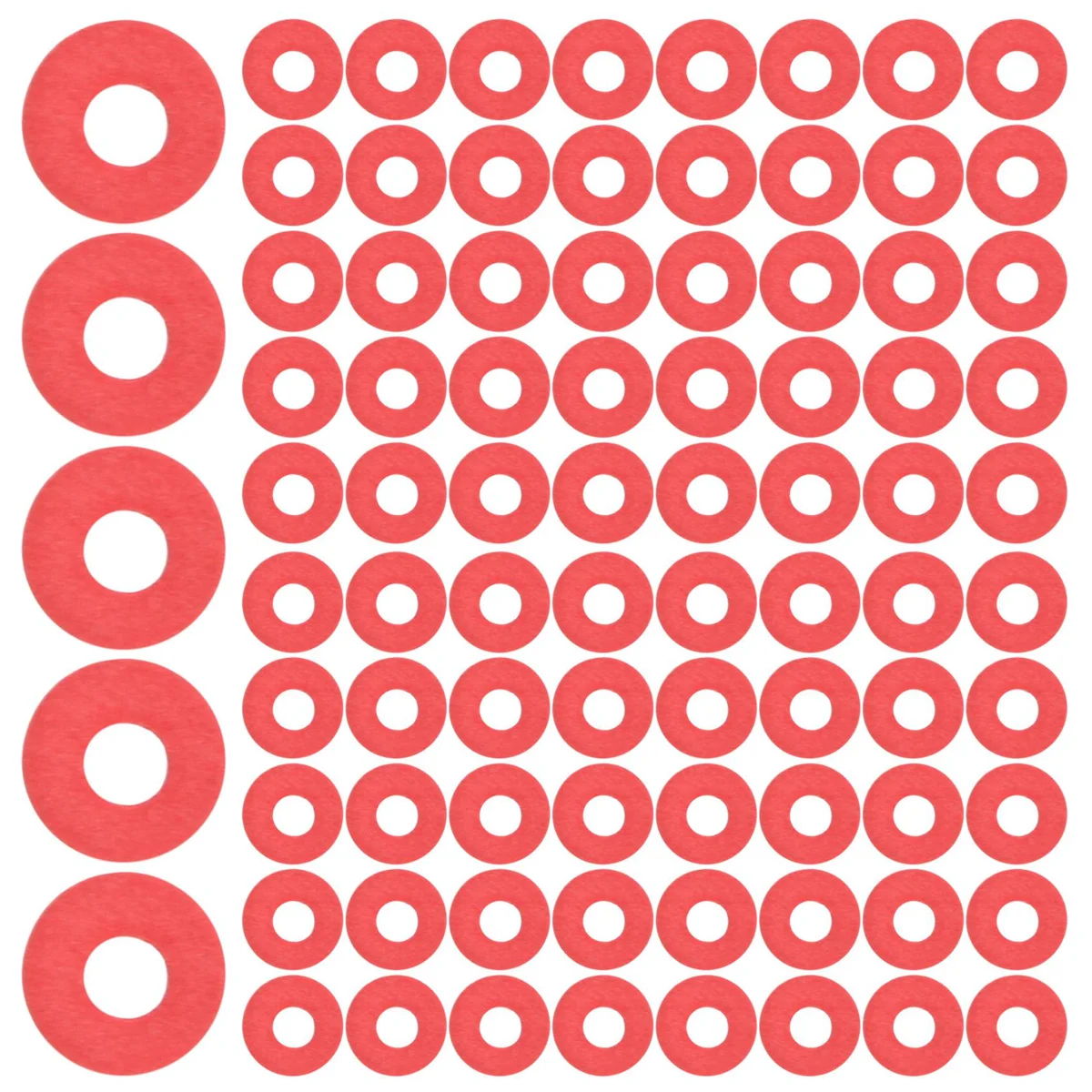 SODIAL(R) 100PCS สีแดงเมนบอร์ดสกรูฉนวนไฟเบอร์เครื่องซักผ้า