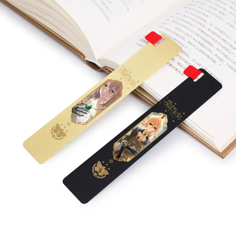 Violet Evergarden Anime Peripheral, Creative Metal Anime Bookmarks