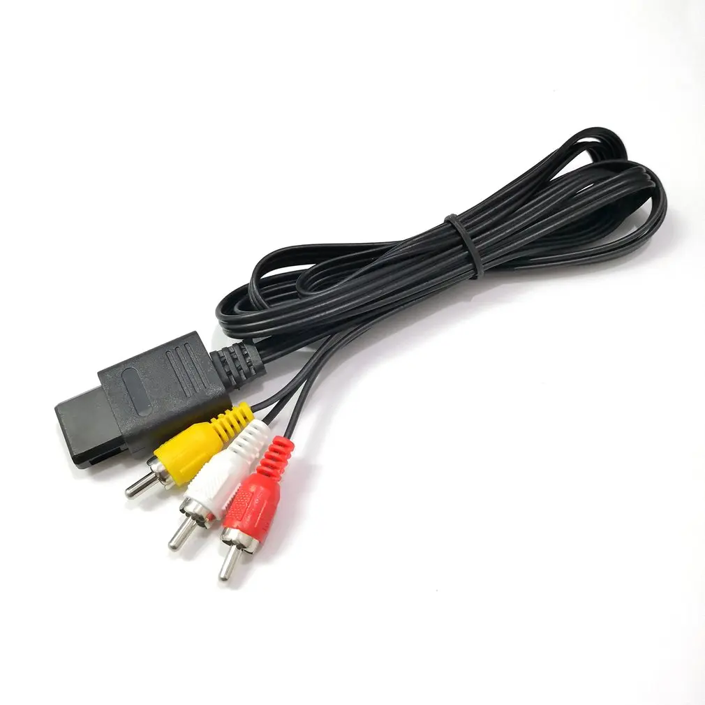 Gamecube N64 SNES 6FT RCA AV TV Audio Video Cable estéreo para intend D 64 exquisitamente diseñado duradero, nuevo