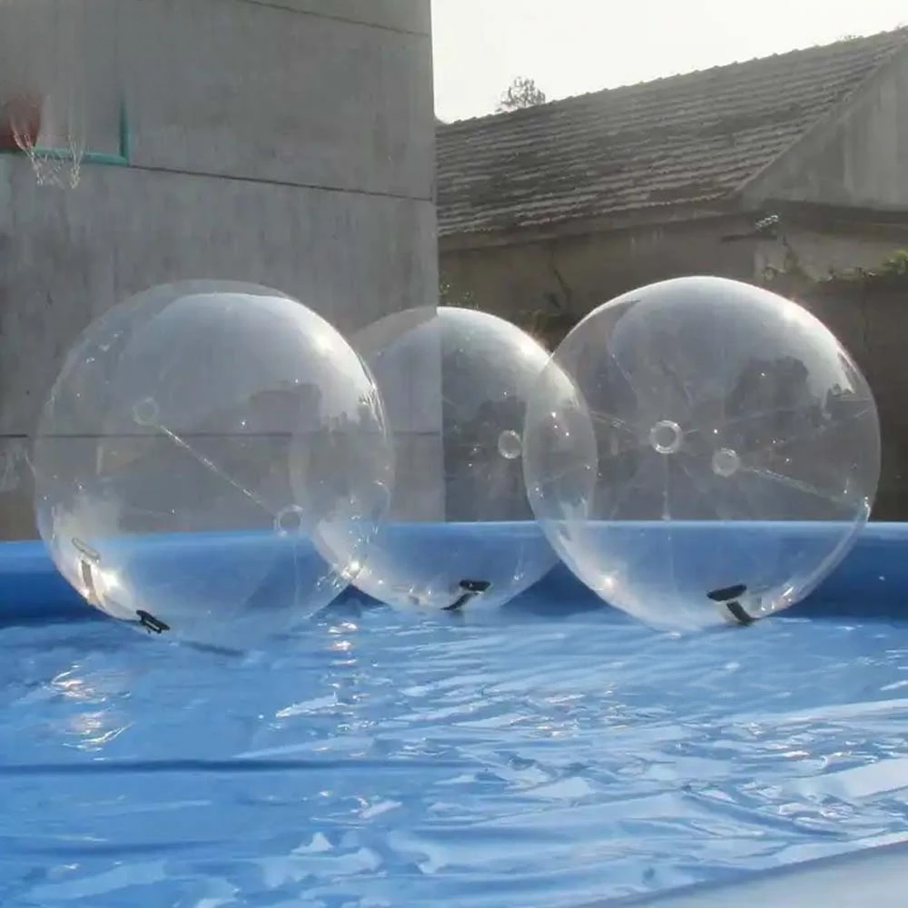 PVC Klar Aufblasbare Menschliche Größe 2 m Wasser Zu Fuß Ball Aufblasbare Wasser Zorbing Roller Bälle Riesen Ballon Für Schwimmbad