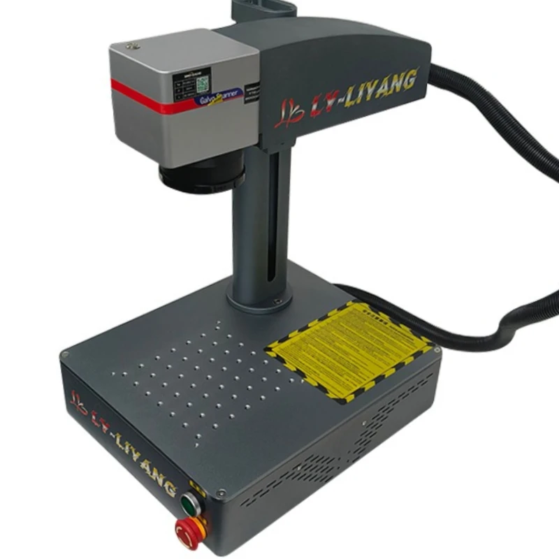 

LYBGACNC Мини-лазерный гравировальный станок для оптоволоконной маркировки 20 Вт 30 Вт MAX Гравер с именной табличкой Ось вращения для пластика и металла