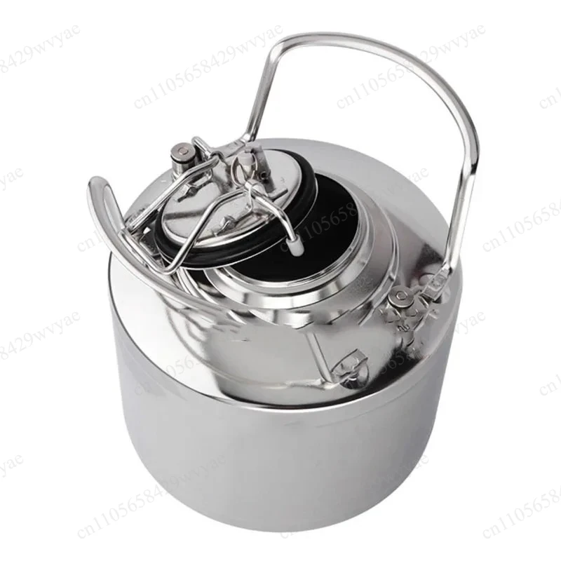 

6L Stainless Steel Pressure Barrel, Homebrew Secondary Fermentation Vessel for Beer, Soda, Wine Making