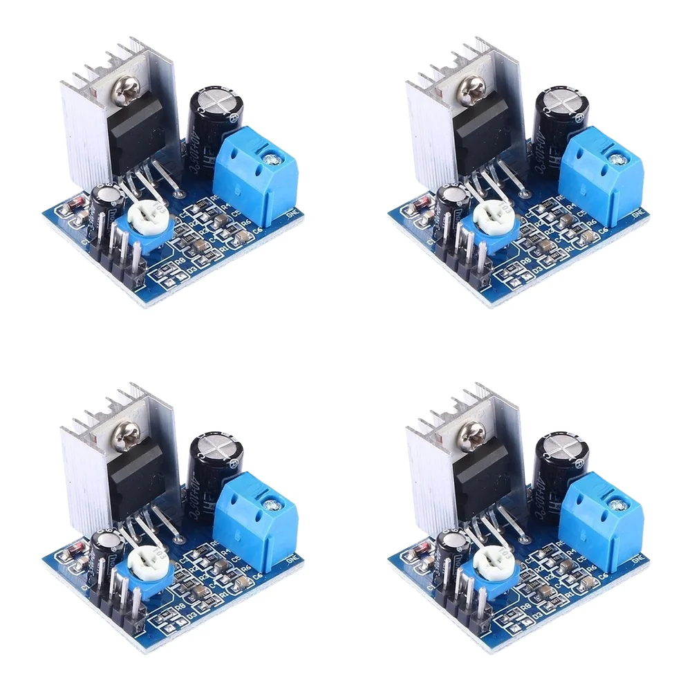 TDA2030A Based 18W Single Channel Audio Module Set of 4 for DIY Builds DC 6-12V Powered with Onboard Heat Sink