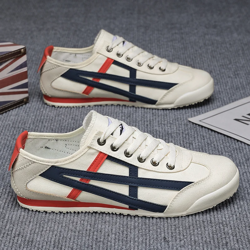 Autumn 2025 Men's White Chunky Sneakers - Breathable Minimalist Design, Student-Friendly & Instagram Popular