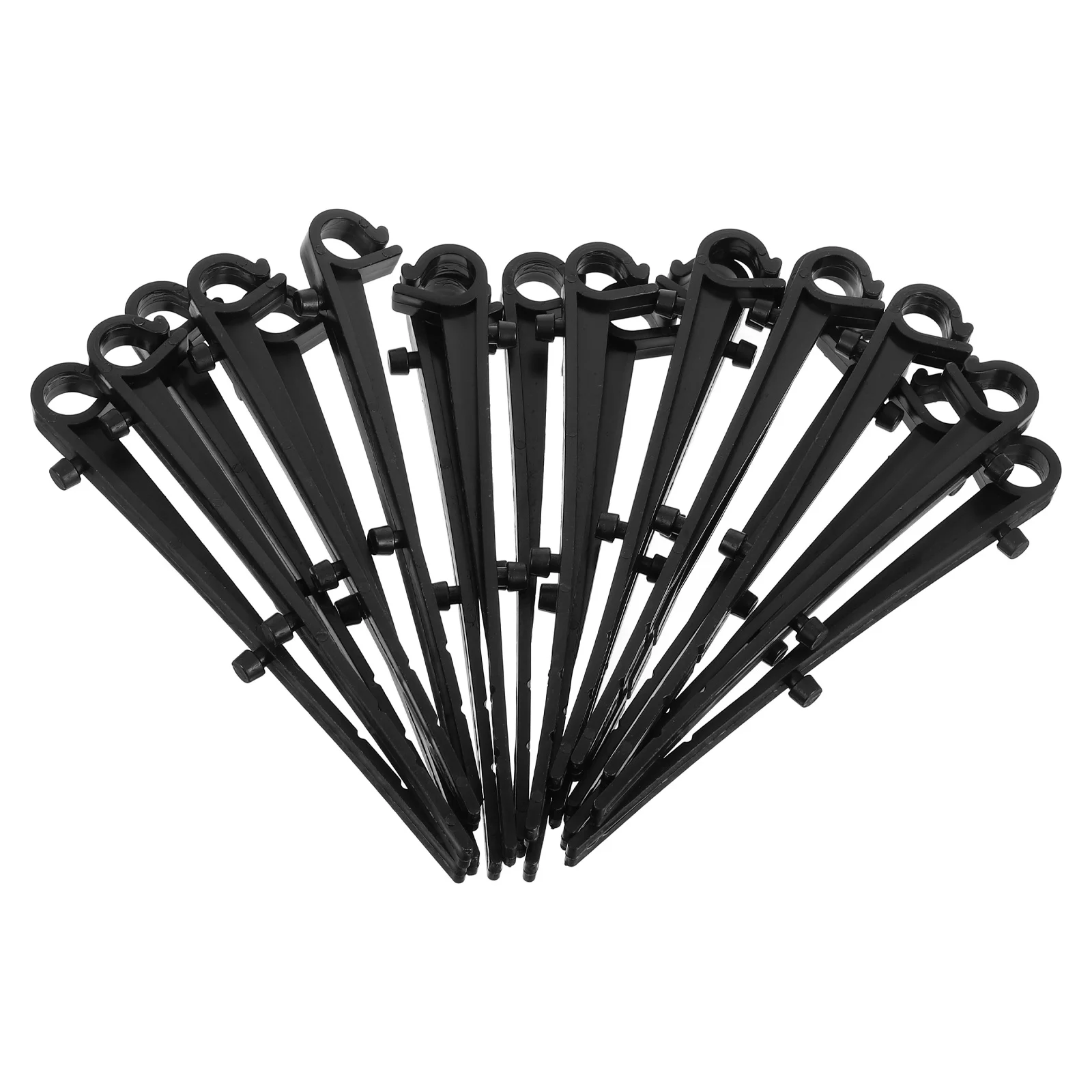 20pcs Filter Retaining Clips Black Straight Hook for Gutter Guard Mesh Screen Bracket Support Gutters Accessories