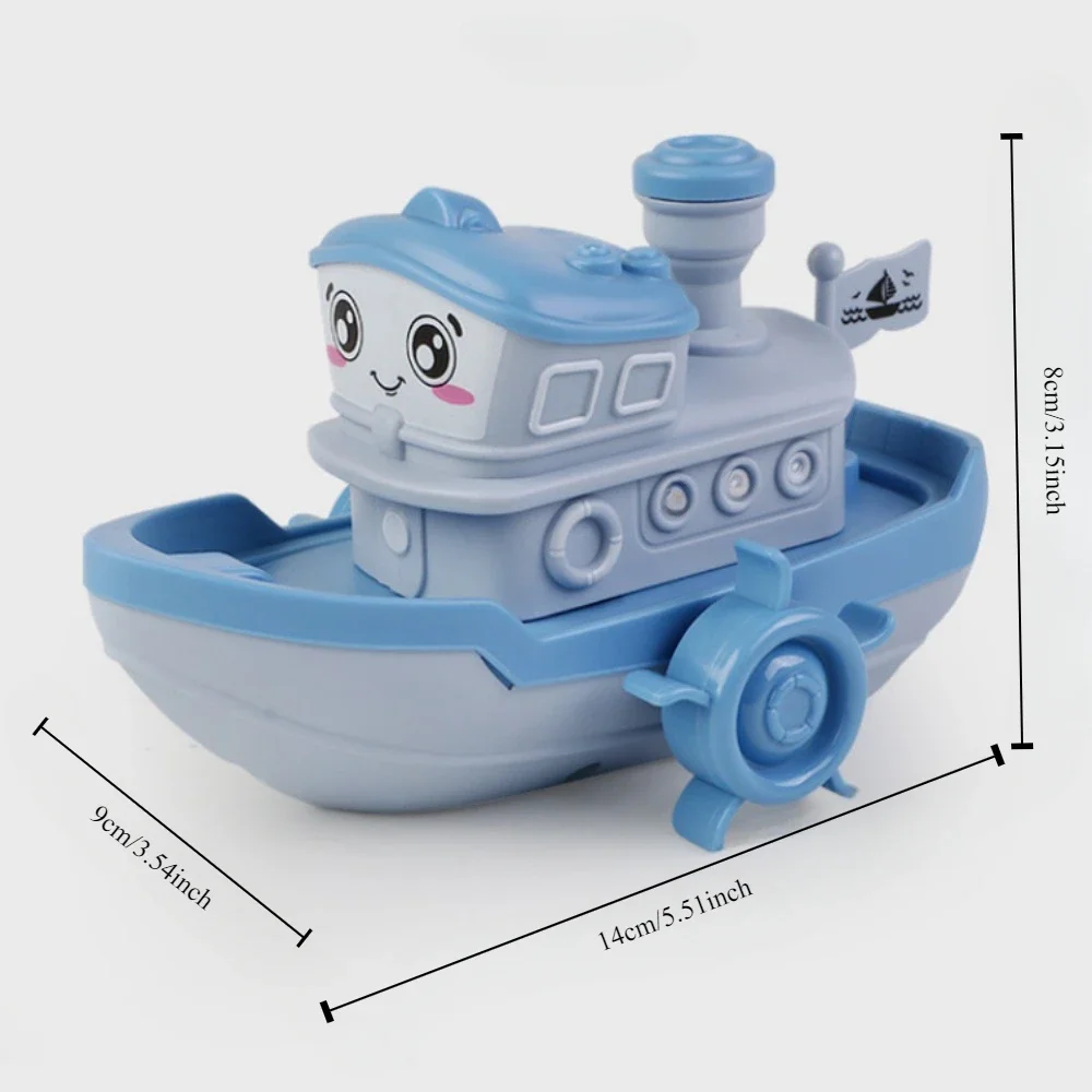 Babybadje Speelgoed Grappige Cartoon Schip Babybadje Uurwerk Zwemmen Strand Opgewonden Speelgoed Waterbad Kinderen Speelgoed Kinderen Geschenken