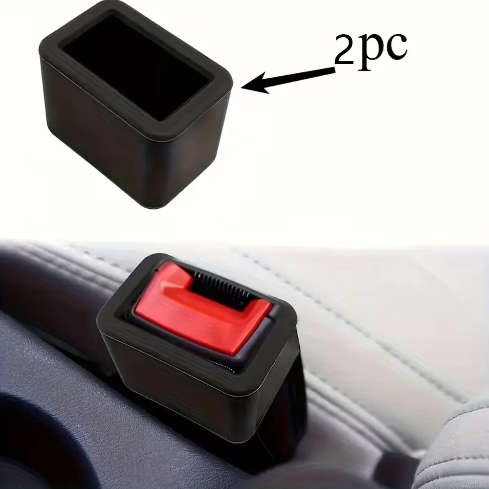 Ergonomic Car Seatbelt Socket Protector, Suitable for Front and Rear Seat Sockets, Anti-Collision and Anti-Scratch Car Interior Modification Accessory, Enhances Safety with Textured Grip and Durable Structure, Suitable for Cars, Suvs, Trucks