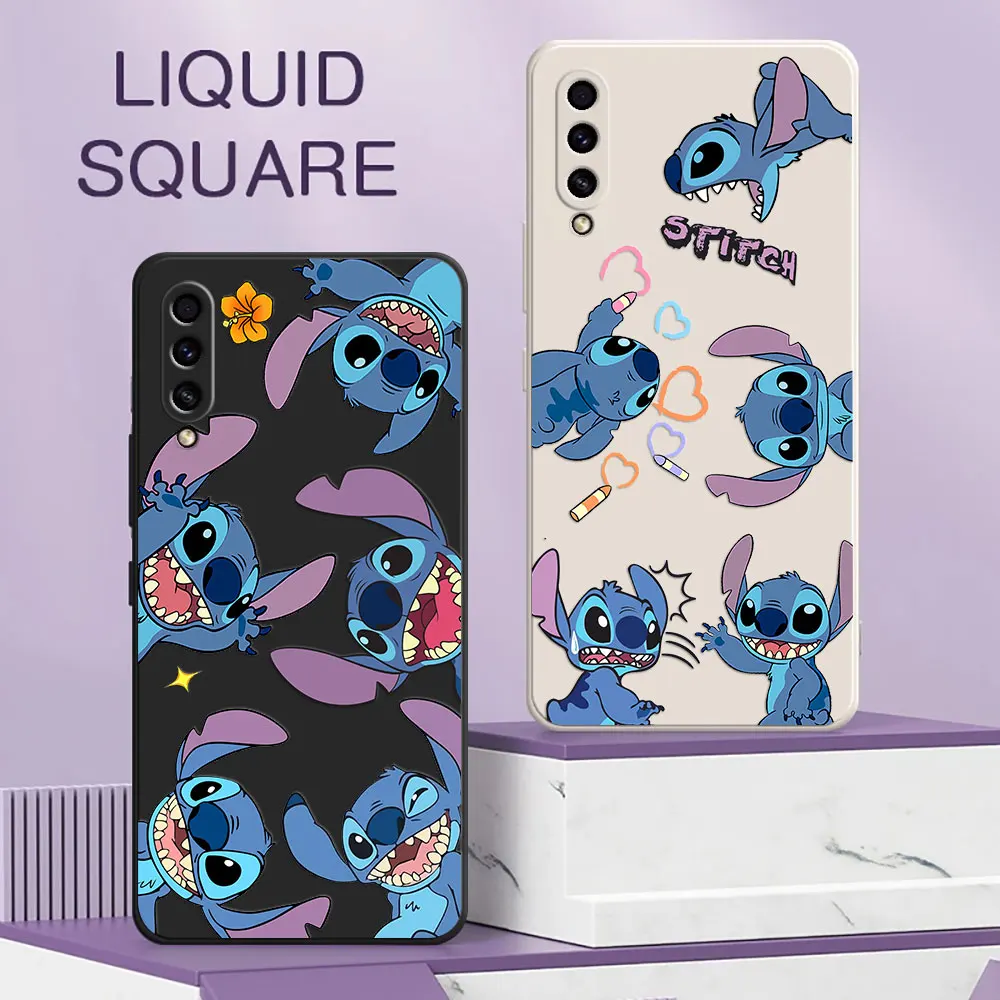 Baby Stitch A30S Case For Samsung Galaxy A50 A7 2018 A30 S A20 A70 M21 M30S M31 M32 M51 Note 20 Silicone Phone Cover Cute Disney