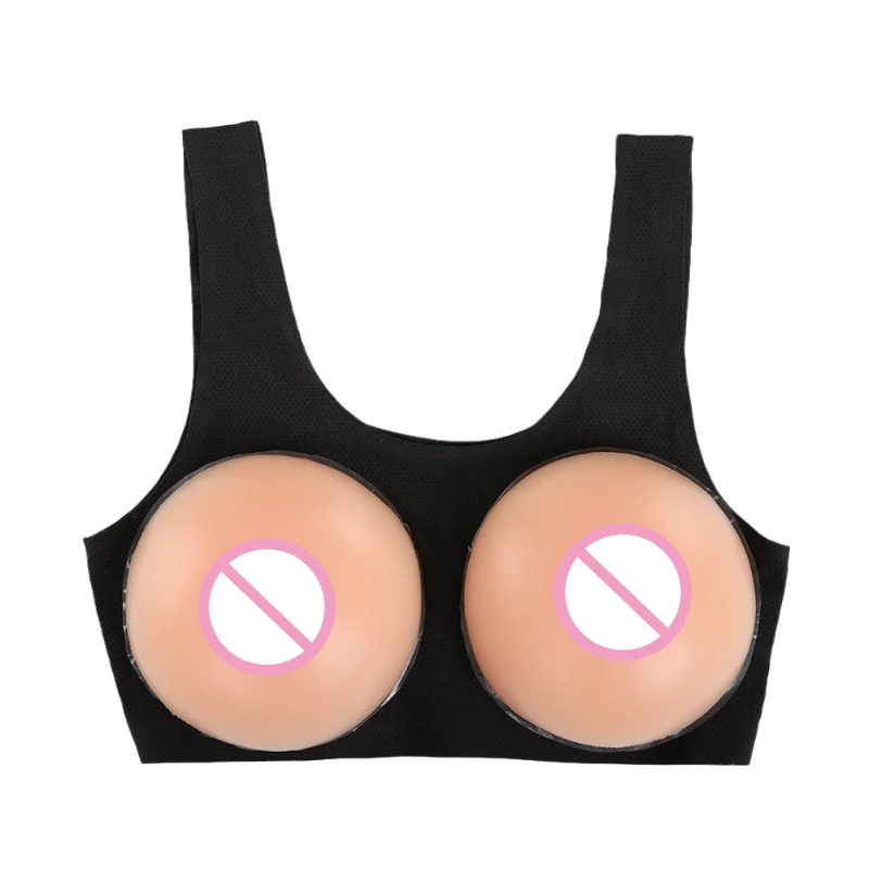 سيليكون الثدي النساء A-E كوب مستدير الاصطناعية الثدي كروسدرسر مثلي الجنس المتحولين جنسيا تأثيري الصدرية مجموعة واقعية وهمية جهاز تكبير الثدي #4