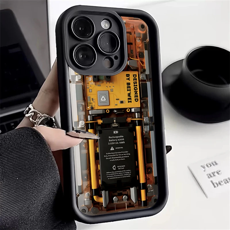 Advanced Circuit Board Silicone Phone Case For Xiaomi Redmi 12C 13C 14C 13 Redmi Note 14 13 12 Pro Plus 5G 12S 11S 11 10 Cover