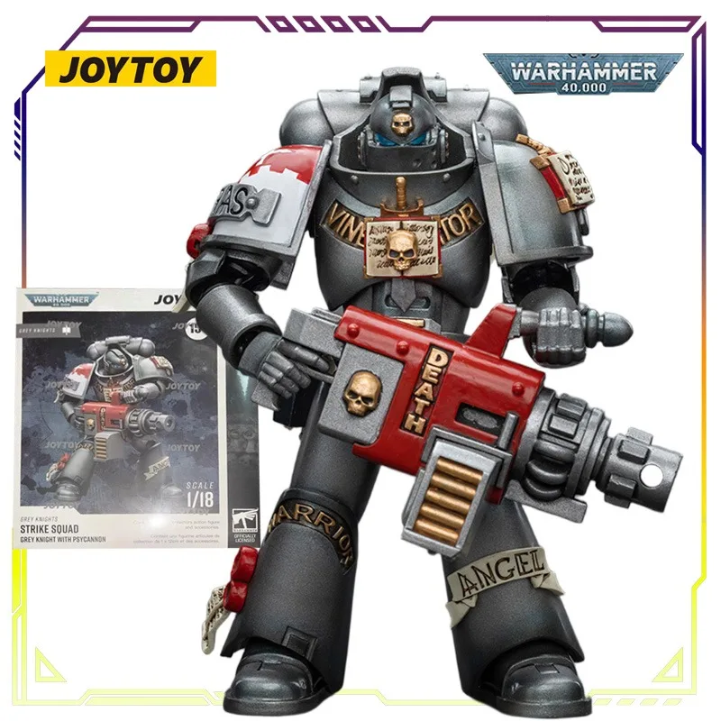 JOYTOY oryginalna seria Warhammer 40K szary rycerz Assault Team Anime Model postaci zabawki Model kolekcjonerski prezenty dla chłopców