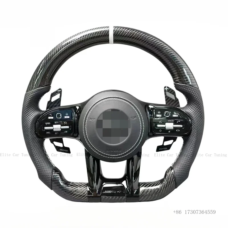 

Steering wheel For Mercedes Benz W205 W213 W216 W217 W218 W222 W253 W257 W463 GLE G63 C63 AMG(Customizable)
