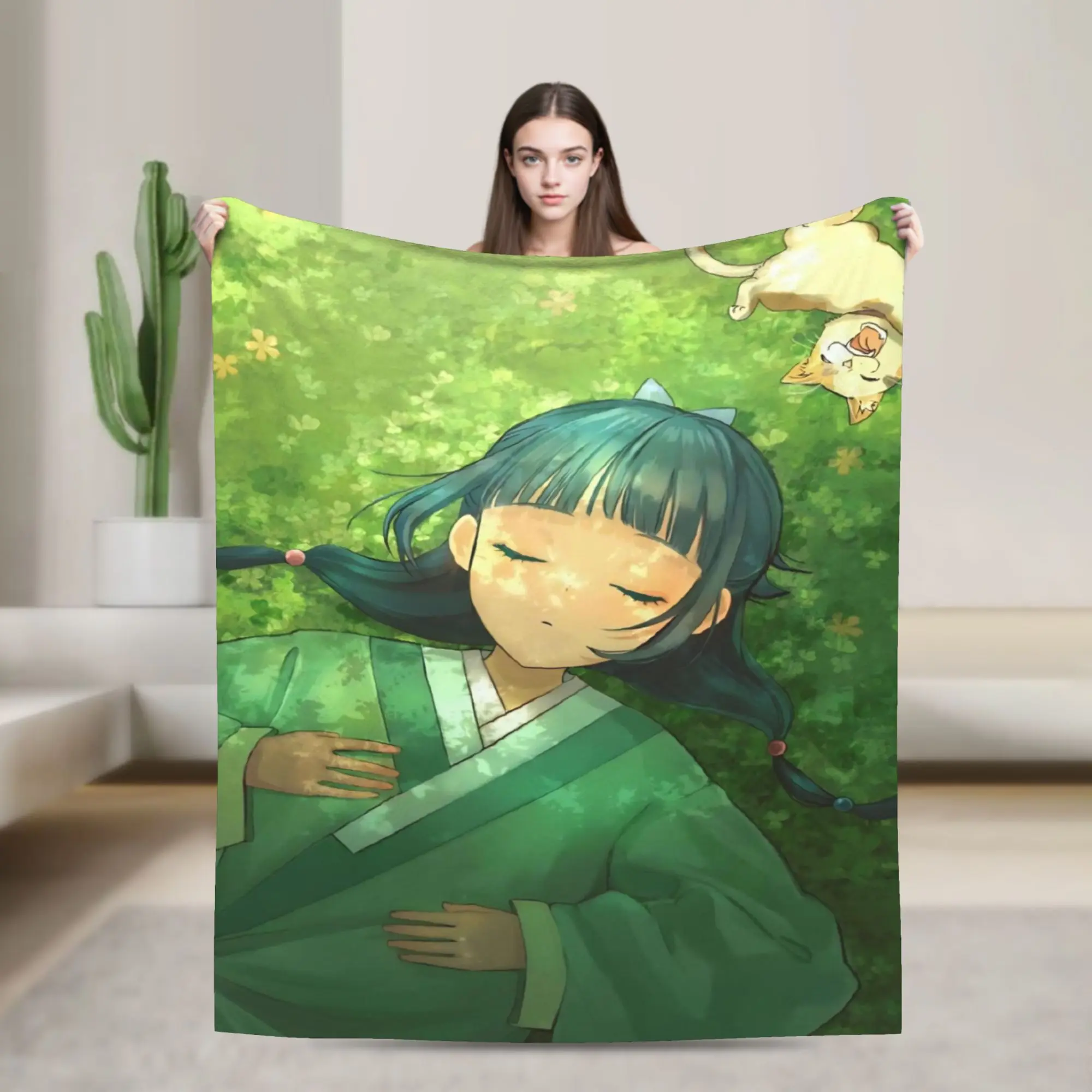 The Apothecary D-Diaries Maomao  Blanket Ultra Soft  Throw Blankets for Couch 50x60 Inch Multi-size Bedspread
