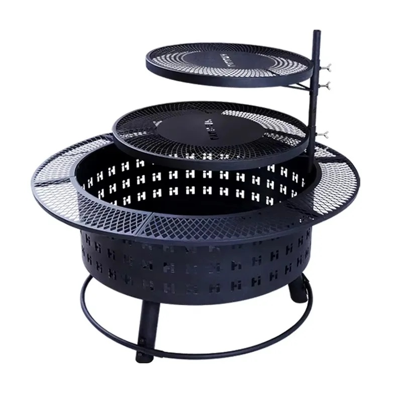 2026 Outdoor Fire Pit & Patio Wood Burning Stove - Camping Bonfire Grill Portable Campfire Heater For Home Heating Camping Fishi