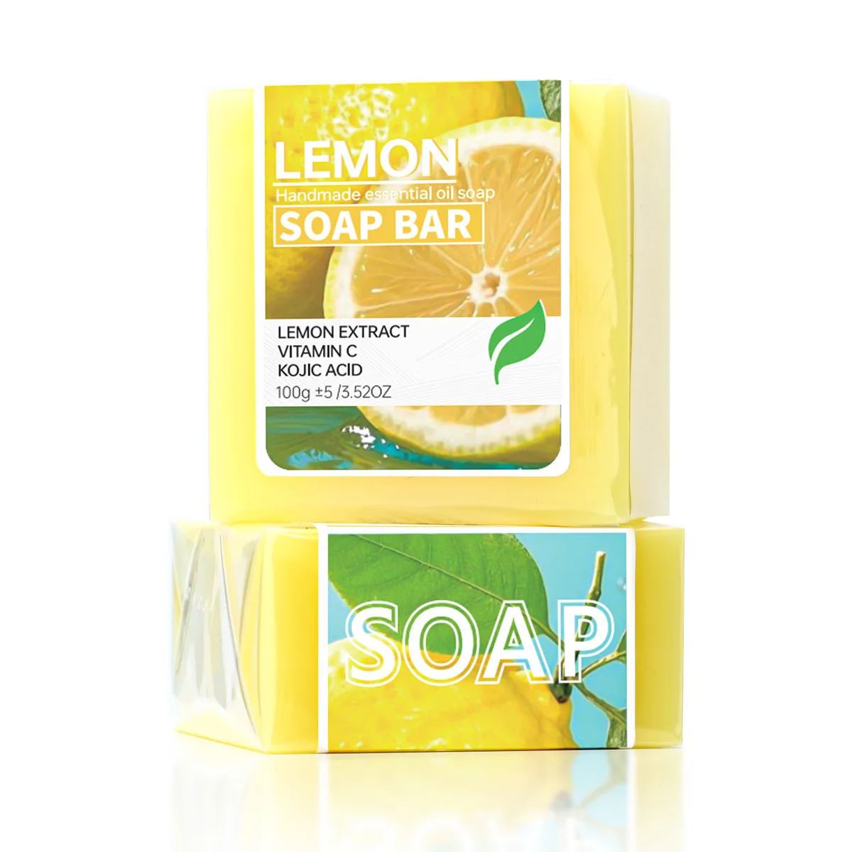 Sapone all'olio essenziale di limone, sapone schiarente e detergente per la pelle alla vitamina C, aggiunto con quercetina per migliorare la luminosità della pelle, profondamente