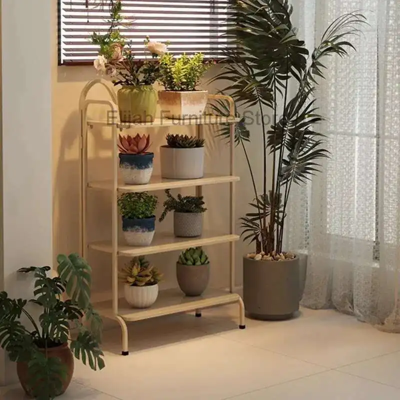 

Cat Ear Aesthetics Flower Stand Shelf Wedding Decorations Wrought Iron Living Room Tiered Display Scaffale Per Piante Furniture