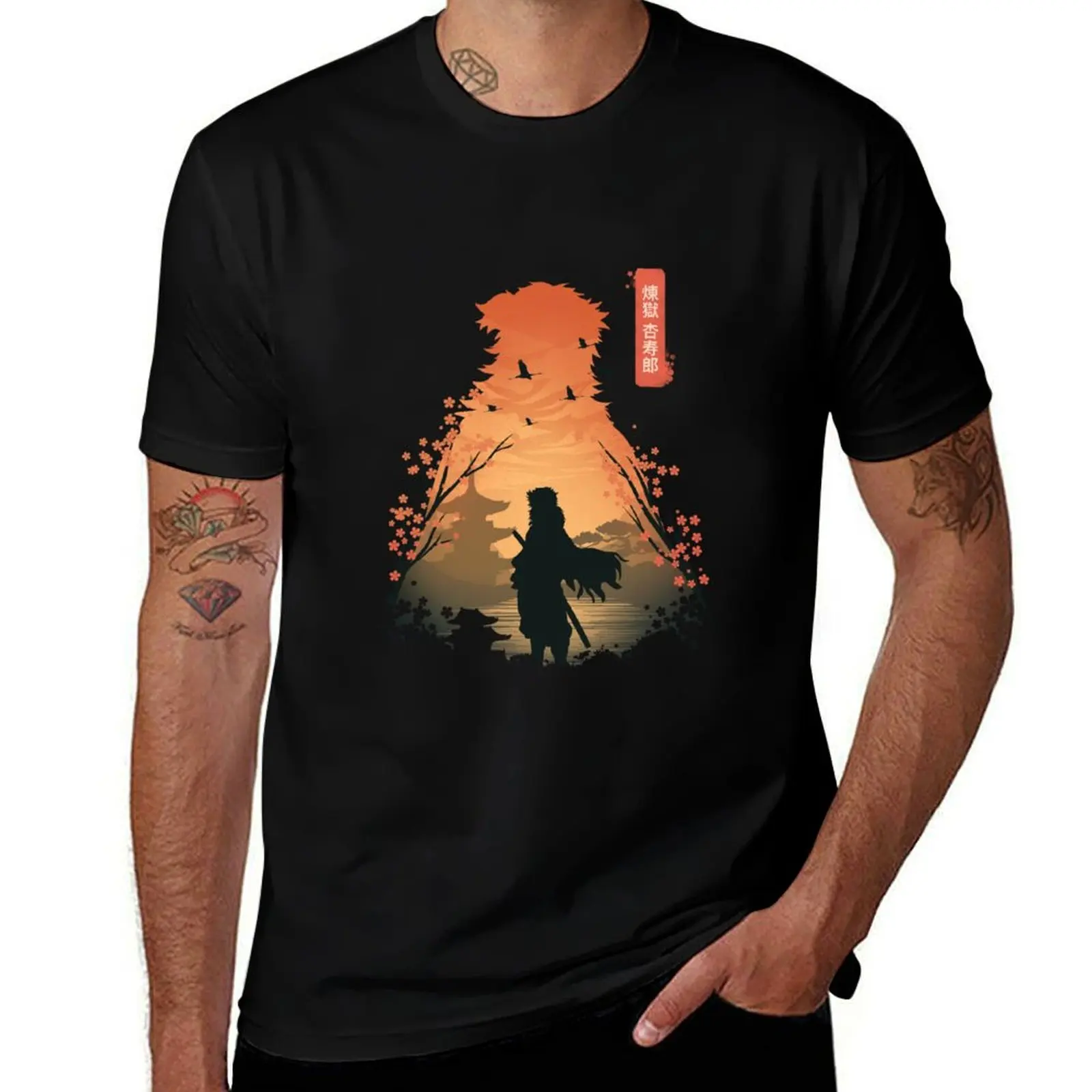 The Flame Pillar T-Shirt street wear sweat customs design your own mens graphic t-shirts funny