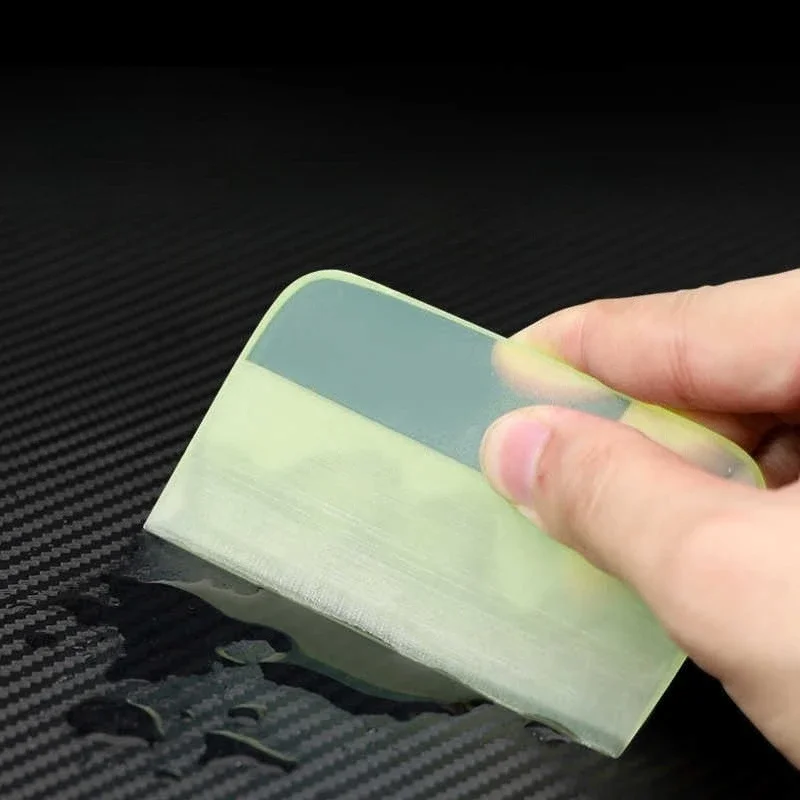 Auto Film Verpackung Werkzeug Film Schaber Fenster Tönung Tapete Schützende Weiche Bull Sehne Auto Glas Sauber Transparent Schaber – Detail 3