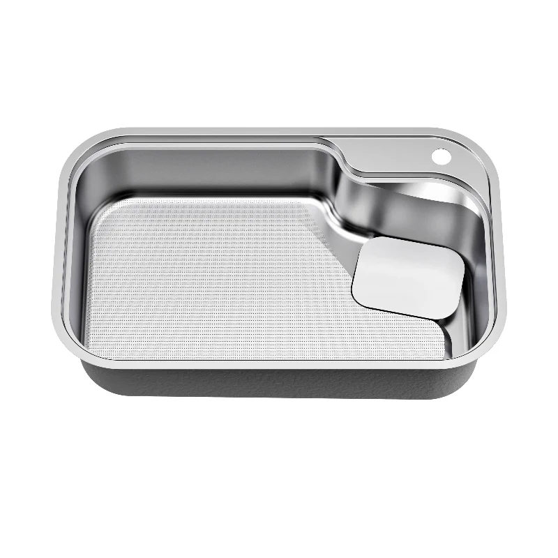 

Kitchen Sink Vegetable Basin Household Dishwashing Sink Vegetable Sink Superconducting Stream Large Single Drainage Measurement