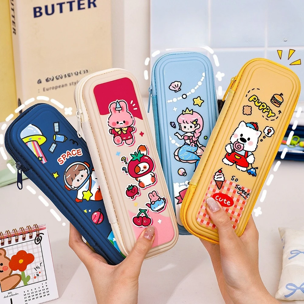 Oxford Cloth Pencil Case for Kids Large Capacity Waterproof Stationery Bag