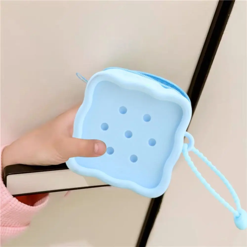 Soft Silicone Wallet Zipper Coin Purses Card Holder Money Bag Women Girls Change Pouch Travel Storage Bag Organizer Earphone Bag