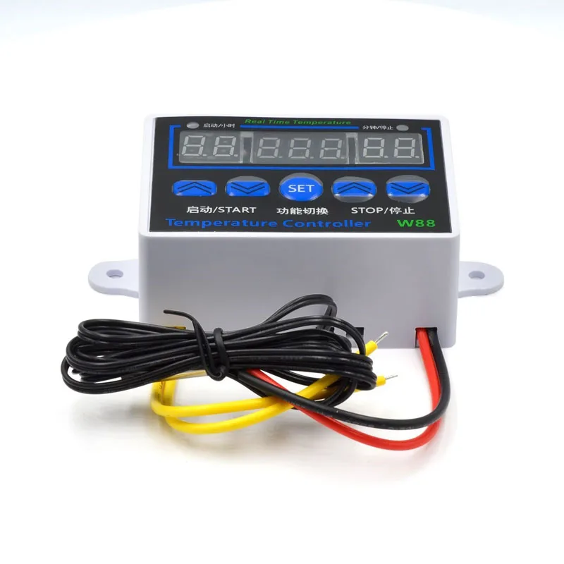 1/2/5/10/20Pcs XH-W1411 Digital Temperature Controller Three Display Multifunctional Temperature Control Switch