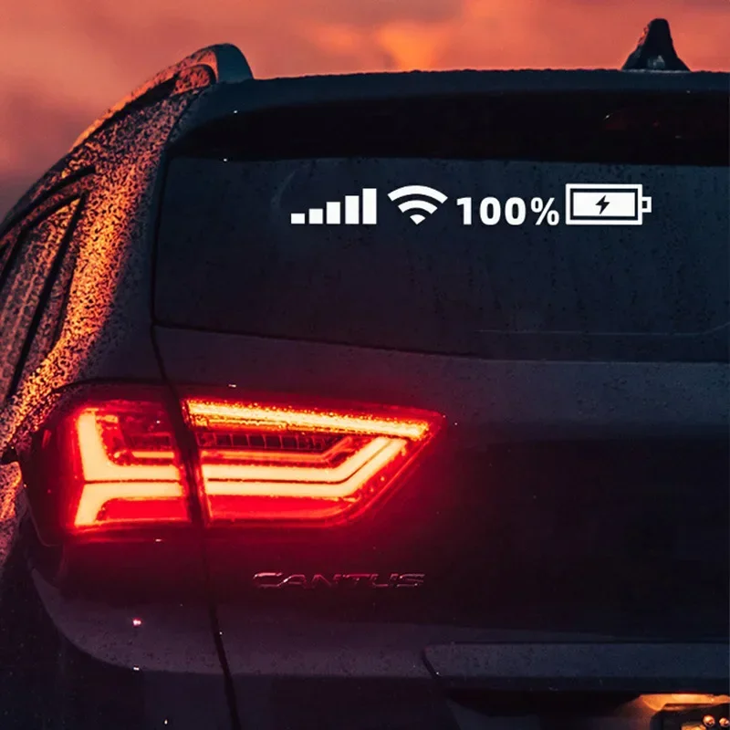 Neue Bunte Laser Auto Personalisierte Auto Aufkleber Strom Anzeige Auto Heckscheibe Kreative Reflektierende Dekorative Aufkleber