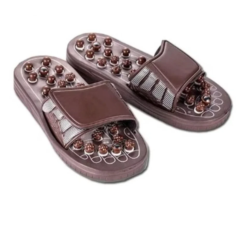 

Spring Massage Slippers Magnetic Anti-slip Reflexology Sandals Comfort 4 Sizes Foot Massager Shoes Male