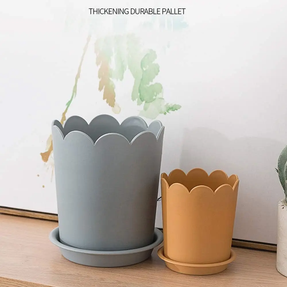 Flower pots 5 Pcs Nordic Thickened Flower Pot Succulents Nursery Garden Planter Resin Flower Plant Pot Colourful Flowerpot Holde
