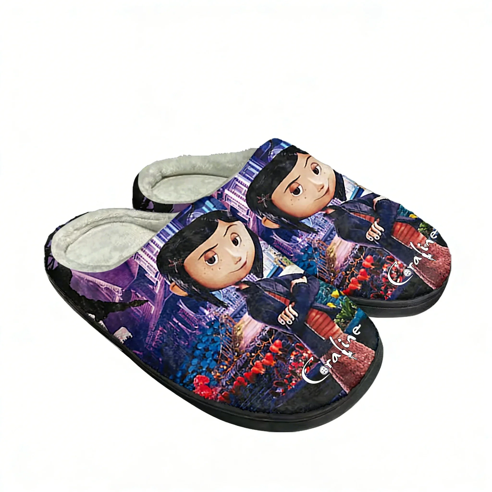 

Coraline Cotton Shoe Family Slipper Men Women Teenagers High Quality Fashion Plush Indoor Casual Warm Shoe Custom Made Slipper