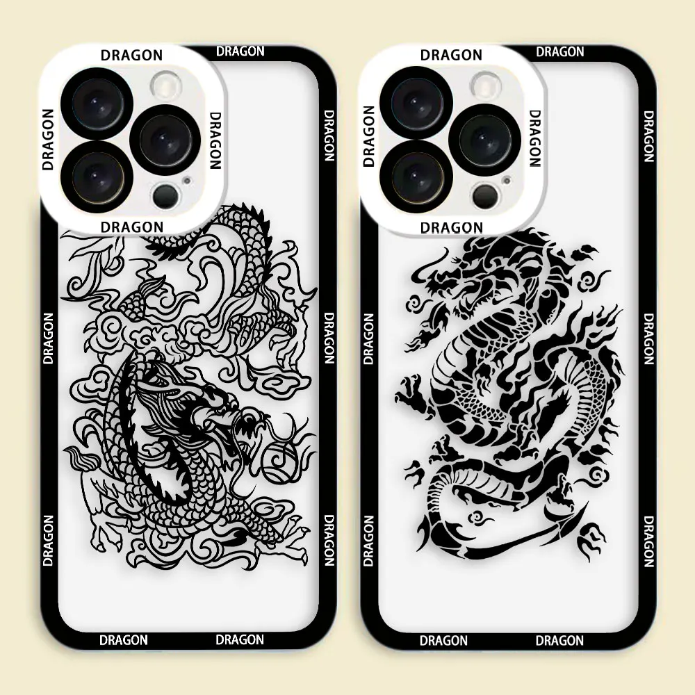 

Oriental Style Dragon Phone Case For REALME 5 6 7 7I 8 8I 9 9I 10 12 C75 C71 C67 C65 C63 C55 C53 C35 C33 C30 C21Y PRO Clear Case