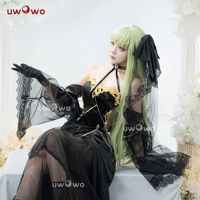 

CC Cosplay Game Codee Geasss: C.C. CC Black Gown Cosplay Costume Party Dress 2025 Halloween Costume
