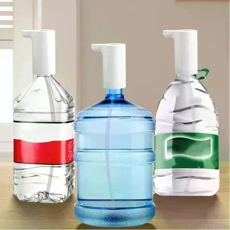 Electric Drinking Water Pump USB Charging Leak Proof Portable 1 Set Auto Water Dispenser for Camping Travel Barreled Water Use