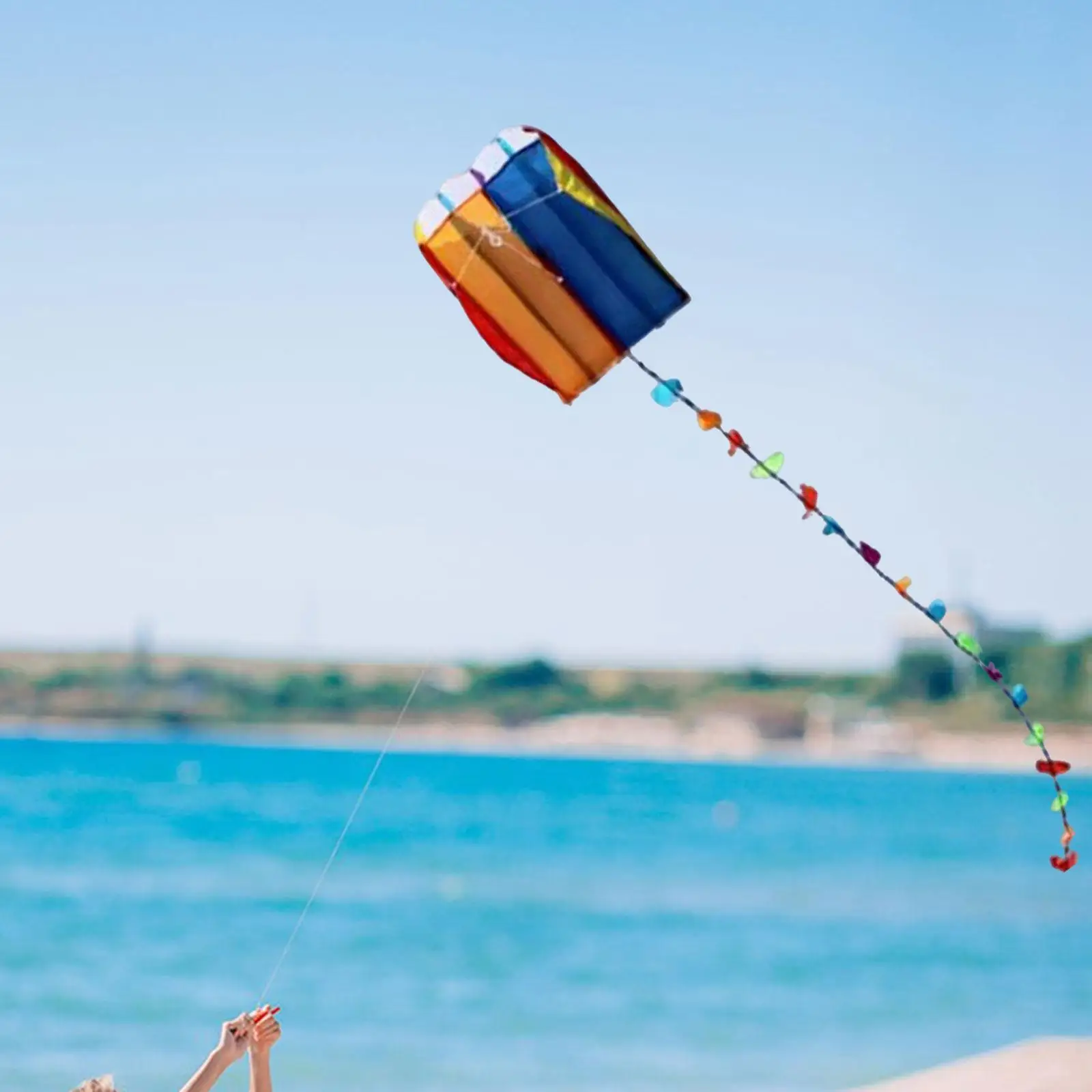 Pequeno arco-íris macio pipa colorido resistente a rasgos fácil de voar brinquedos ao ar livre para praia parque viagem quintal meninos meninas iniciante